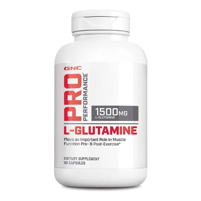 L-glutamina 1500 Mg Gnc 90 Cápsulas