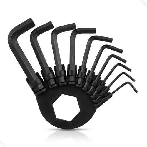 Jogo De Chave Torx E Allen - 8 Peças Em Aço - Gadan Cor Preto