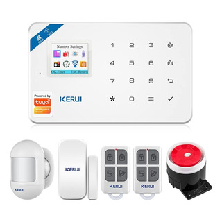 Kerui Sistema De Alarma De Seguridad Tuya Smart, Wifi Y Gsm. Kerui Sistema De Alarma De Seguridad Tuya Smart, Wifi Y Gsm.