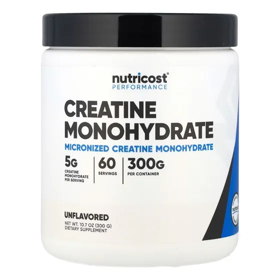 Creatina Monohydrate, 60 Serv, 300 Grs, Nutricost.