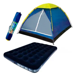 Barraca Camping Iglu 2,10x2,10m 4 Lugares Mais ColchĂŁo Casal Barraca Camping Iglu 2,10x2,10m 4 Lugares Mais ColchĂŁo Casal