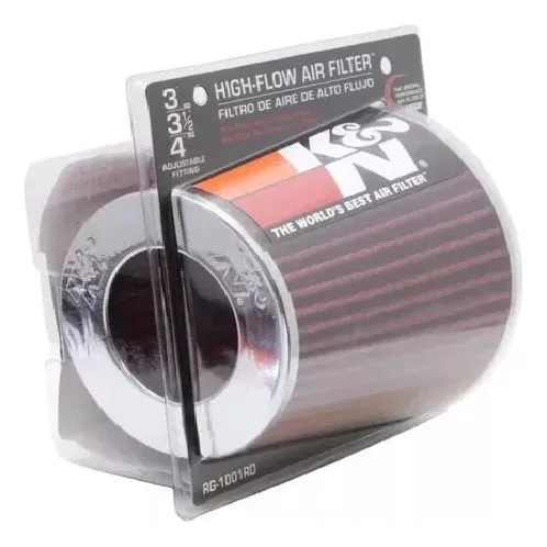 Filtro Conico De Aire K & N Universal De 3 ,3 1/2 Y 4 Corto