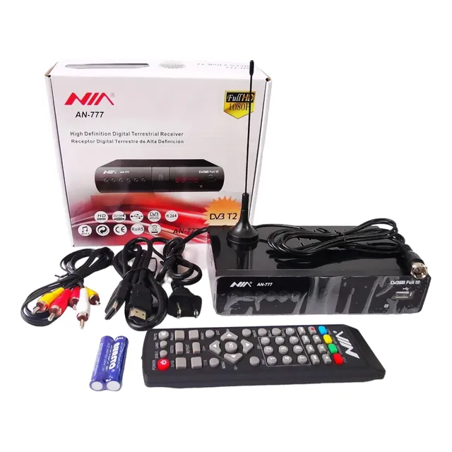 Decodificador Tdt Con Hdmi+ Antena +control + Cables Full Hd