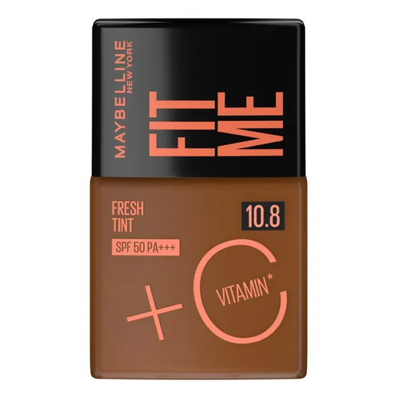 Base de maquillaje Fit Me Fresh Tint con vitamina C, SPF 50, 30 ml, Tom COR 10.8