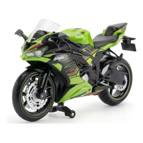 Miniatura Moto RMZCity Kawasaki Ninja ZX-6R 2023 1:12 Branco
