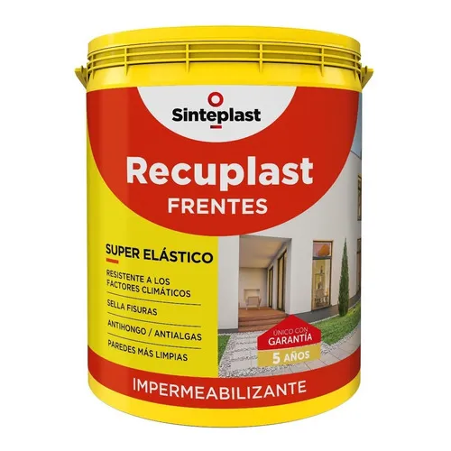 Recuplast Frentes Impermeabilizante 20lt Color Amarillo