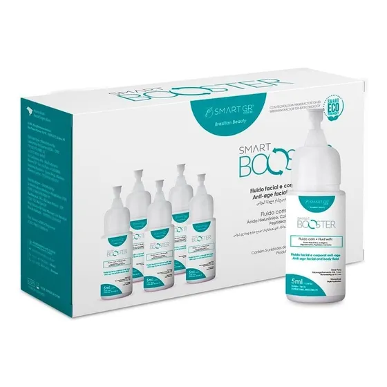 Smart Booster Renovador Cutâneo 5 Monodoses Smart Gr Momento de aplicação Dia/Noite Tipo de pele Todo tipo de pele