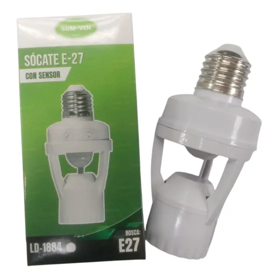 Socate E-27 Con Sensor Ilumven