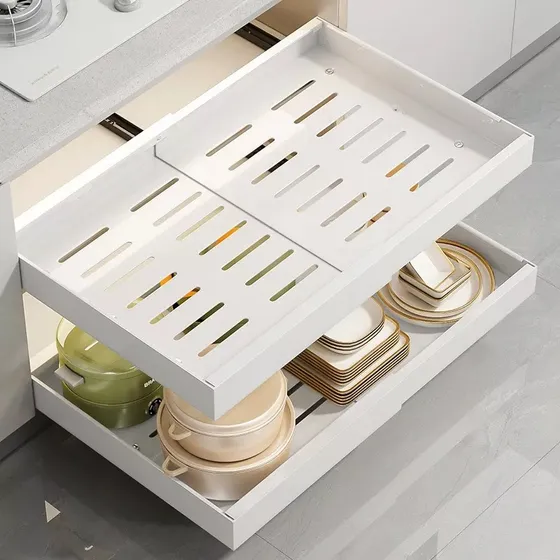 2pz Cajón Organizador Extraíble Multiusos Para Armarios