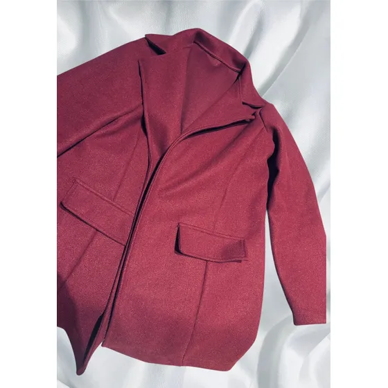 Tapado Saco De Paño Tipo Blazer Abrigo Invierno
