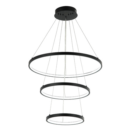 Lustre Pendente 60w 3 Em 1 De Led Alice 3000k/6500k Preto Lustre Pendente 60w 3 Em 1 De Led Alice 3000k/6500k Preto