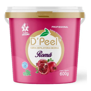 D'peel Cera Depilatória Morna Hidrossolúvel 600g Roma D'peel Cera Depilatória Morna Hidrossolúvel 600g Roma
