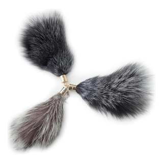 Fosrion Real Raccoon Tail Fur Cat Bites Toy Con Una Varilla Fosrion Real Raccoon Tail Fur Cat Bites Toy Con Una Varilla