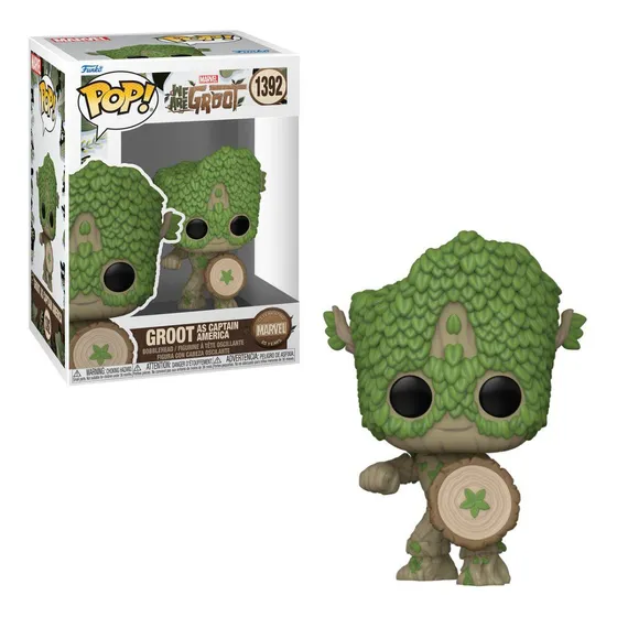 Figura De Acción Groot Como Capitão América De Candide