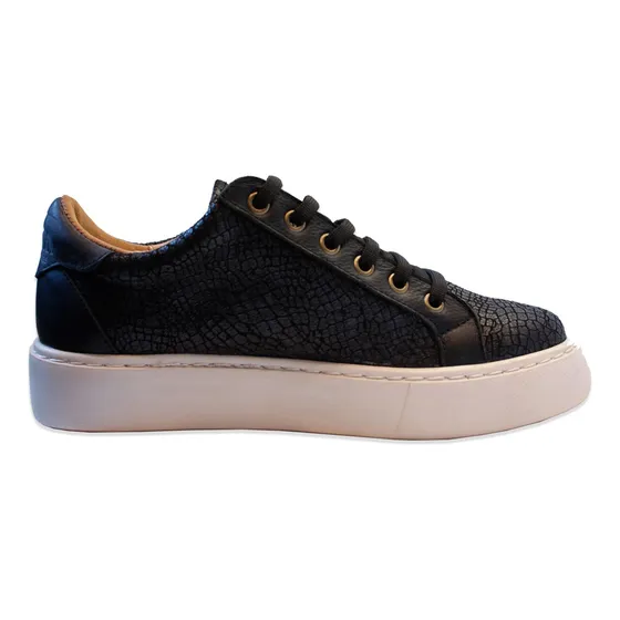 Zapatillas Mujer Urbana Cuero Vacun  Liviana Comodas