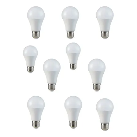 Kit 10 Lâmpadas Led 12w A60 E27 6500k Fria