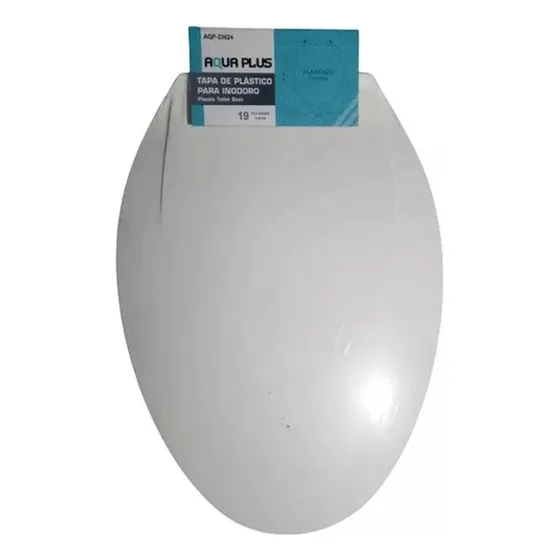 Tapa Poceta Griven Awc-47 Ovalada Liso Blanca 18.5 Cm