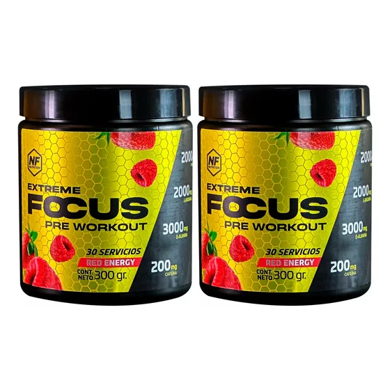 Nf Nutrition X2 Extreme Focus Suplemento Red Energy 300g 6c
