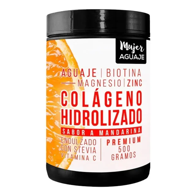 Colageno 500 Gramos Con Aguaje & Biotina(sabor Mandarina)