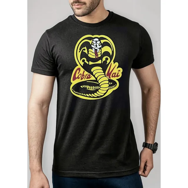 Camiseta Kobra Kai 100% Algodón Karate Kid