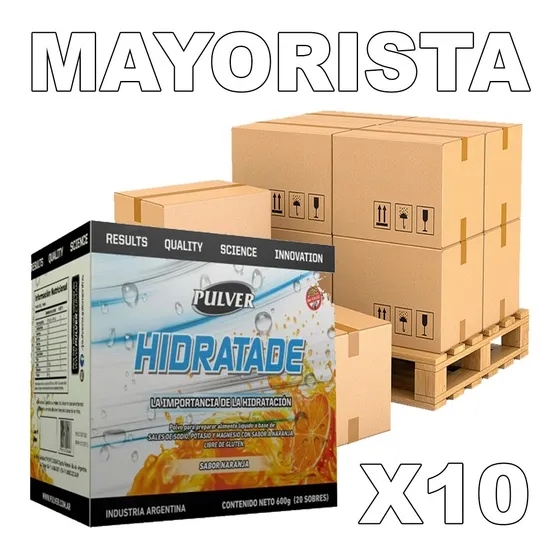 10 Hidratade Pulver 200 Sobres 30 Grs Sodio Potasio Magnesio