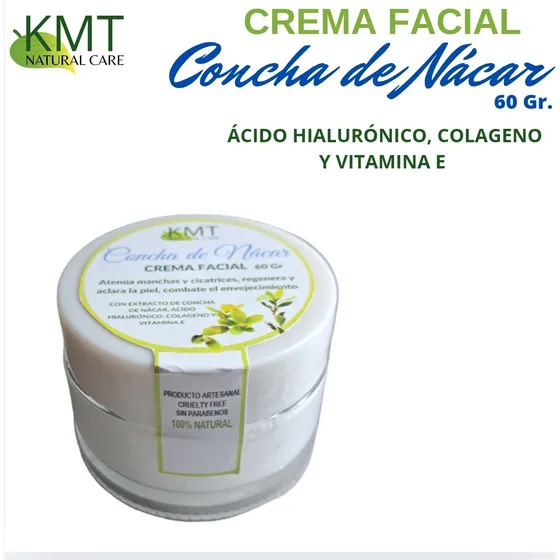 Crema Facial De Concha De Nácar - Aclara Y Atenua Manchas. 
