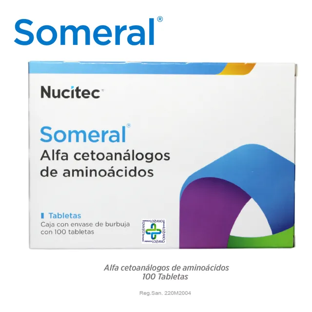 Someral Alfa Cetoanálogos De Aminoácidos C/100 Tab Nucitec