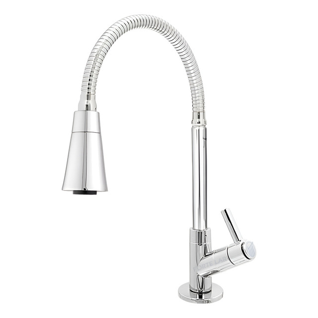 Torneira Cozinha Gourmet Pia Bancada Tubo Flexível Cone 2 Jatos Chuveirinho Arejador Croma... Torneira Cozinha Gourmet Pia Bancada Tubo Flexível Cone 2 Jatos Chuveirinho Arejador Croma...