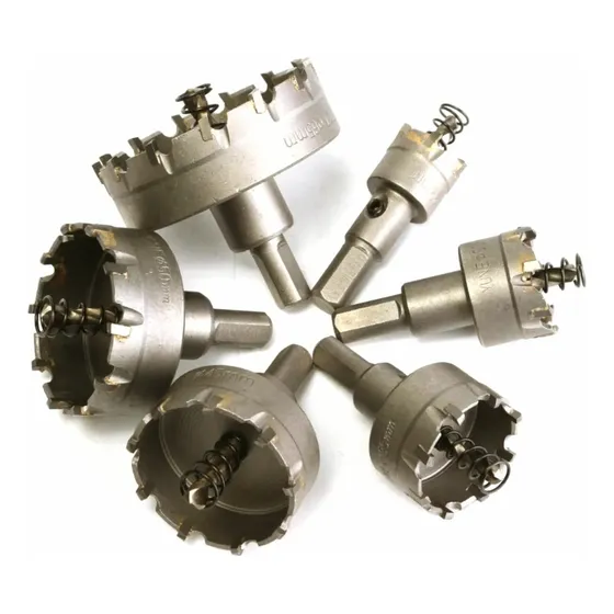 Brocas Sacabocado Carburo P/metal 6 Unidades 22,30,35,45,50,
