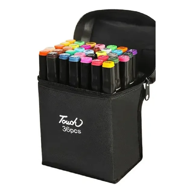 36 Colores Marcadores Plumones Punta De Pincel Dual Brush 2