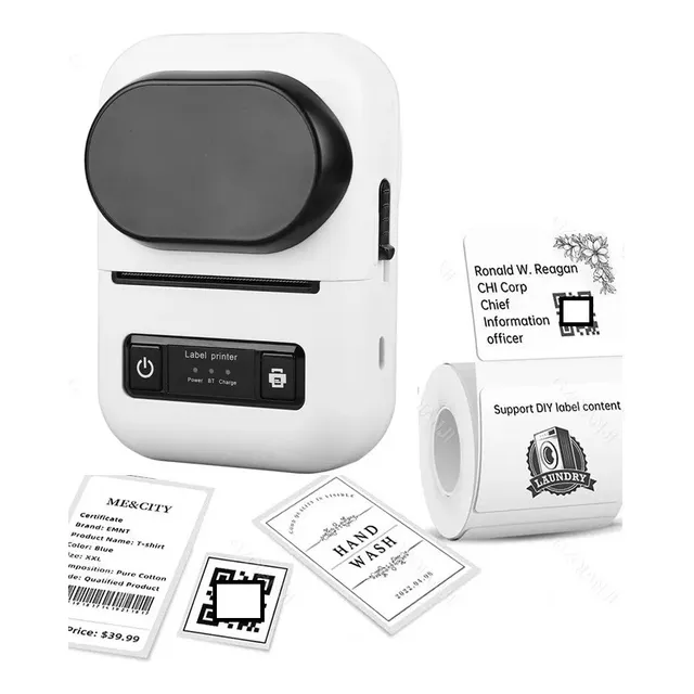 Impresora Térmica Portátil Etiquetas Adhesivos Bluetooth