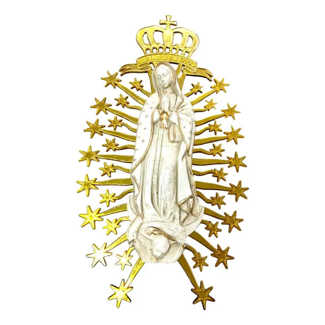 Virgen De Guadalupe Maria Marista Pared  45x23cm