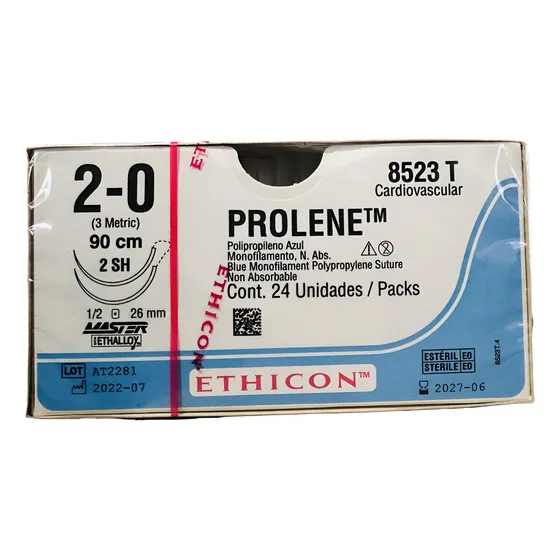 Sutura Polipropileno 2-0 (prolene) Ref: 8523 T Ethicon