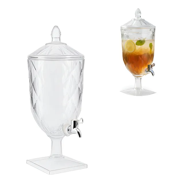 Suqueira 4,5 Litros Acrílico Cristal Com Torneira