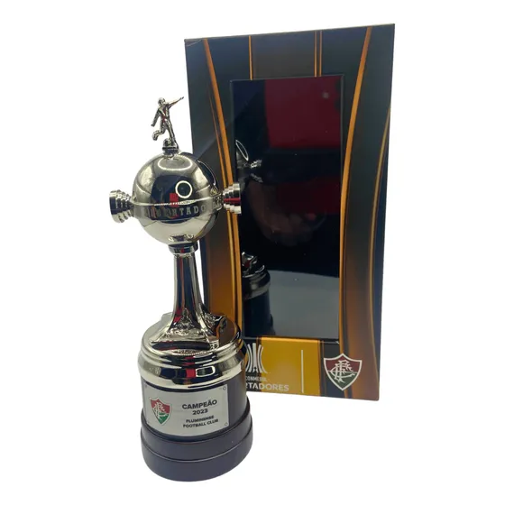 Troféu Campeão Da Libertadores 2023 - Fluminense 15cm