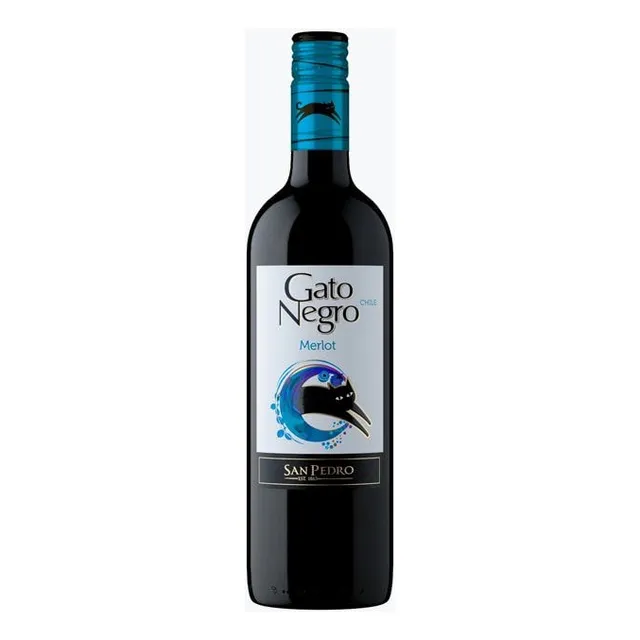 Vino Tinto Gato Negro Malbec 0,75l Botella