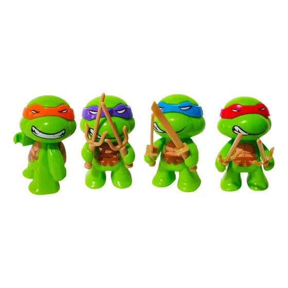 Combo X4 Huevos Tortugas Ninjas Leo Rafa Juguetes Para Niños