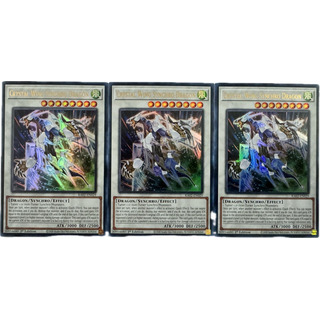Crystal Wing Synchro Dragon Ra02-en029 X3 Ultra Yugioh Tcg Crystal Wing Synchro Dragon Ra02-en029 X3 Ultra Yugioh Tcg
