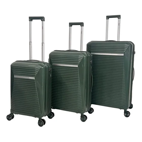 Maletas De Viaje Set De 3  Singapure Verde Oscuro