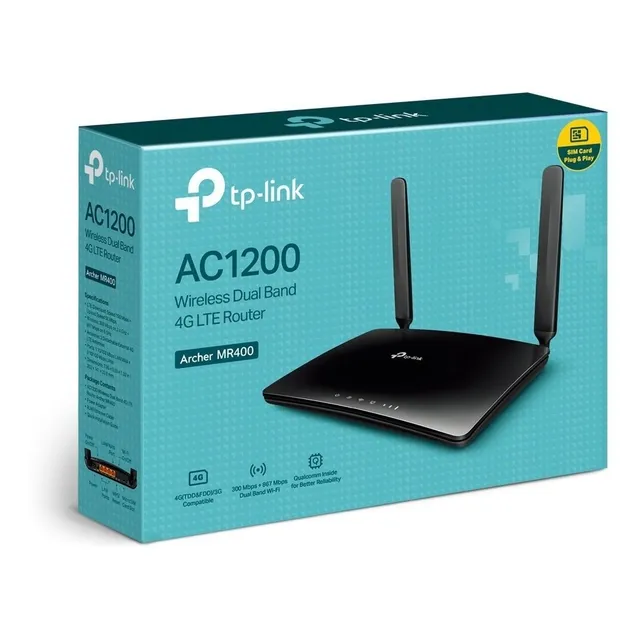 Router Archer Mr400 4g Lte, Ac1200 Conecta Sim Card *itech