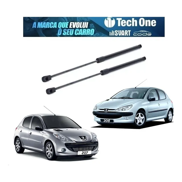 Par Amortecedor Porta Malas Peugeot 206 207 Hatch 1999-2015