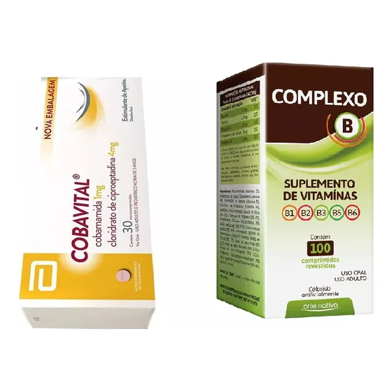 Kit Engordar Cobavital + Complexo B Estimulante Do Apetite 