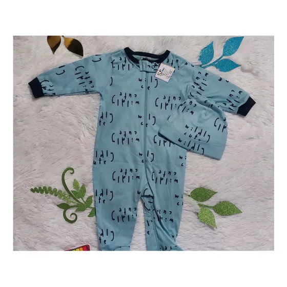 Pijama Enterizo Para Bebé Niño Gerber Azul Cielo