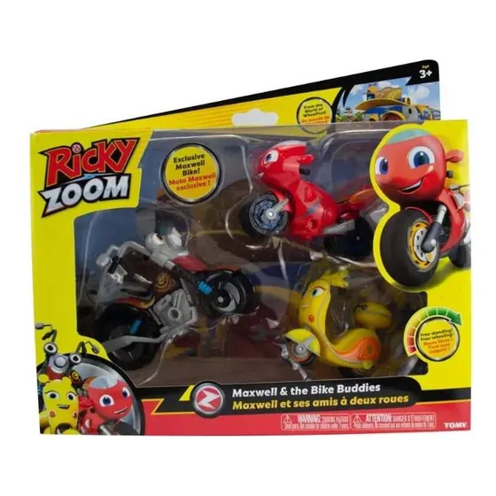 Ricky Zoom Kit 3 Motos Maxwell E The Bike Buddies - Sunny