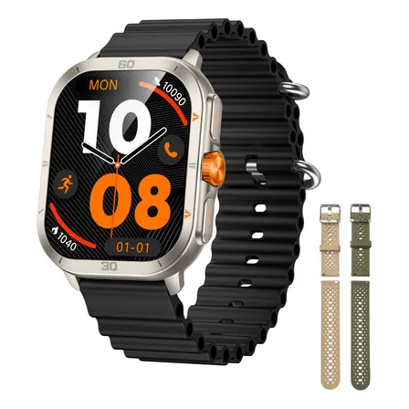 Smartwatch Reloj Inteligente Hombre Mujer Olsen ULTRA 3S Pantalla Amoled Correas Extra