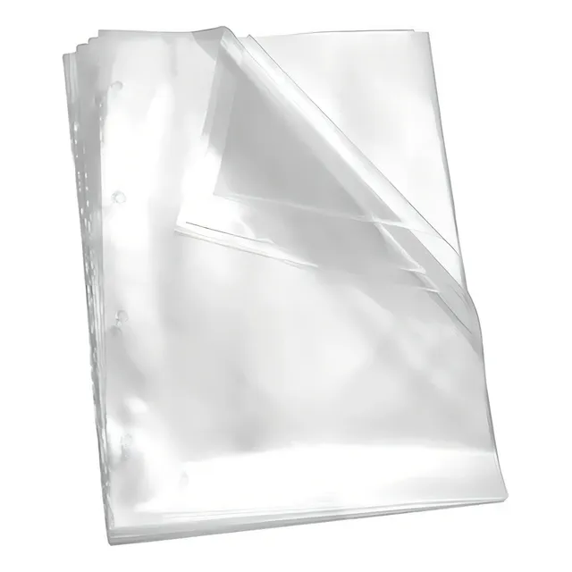 Saco plástico envelope 24x33 0,06 A4 c/4 furos c/100 un