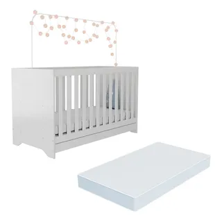 Berço 3 Em 1 Com Colchão Incluso Multimóveis Mp0527c Branco Berço 3 Em 1 Com Colchão Incluso Multimóveis Mp0527c Branco
