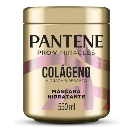 Máscara Hidratante Pantene Pro-V Miracles Colágeno Hidrata & Resgata 550ml