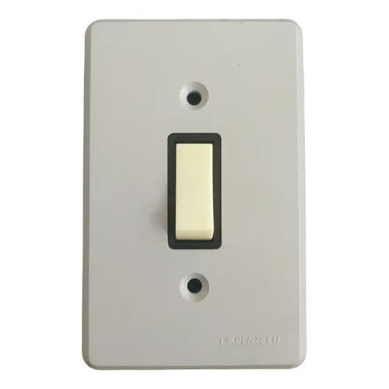 1 Interruptor Paralelo C/ Placa 10a Cinza 1231-a Lorenzetti 