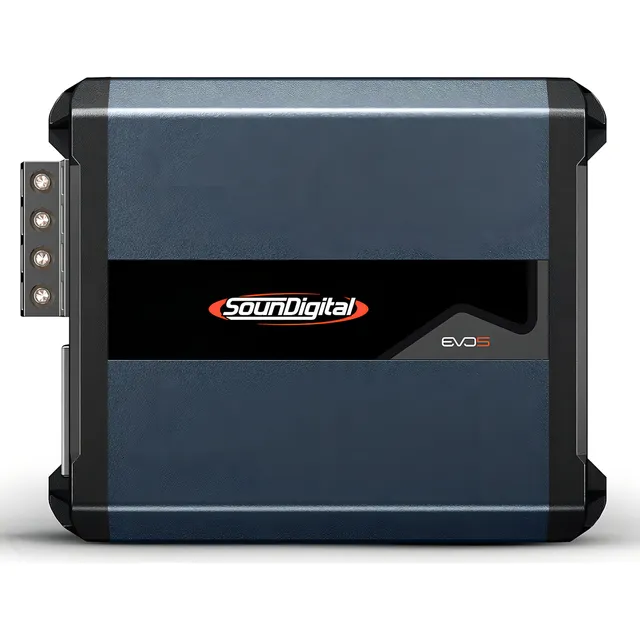 Modulo Amplificador SounDigital 1200.4 EVO 5 Classe D 4 Canais 4 Ohms - Canal 2 Ohms Bridge 4 Ohms SD 1200W RMS 4C Potência Som Automotivo Carro SUV 1200 WRMS SD1200.4D SD1200 1200.4-4 SD1200.4-4 evo5